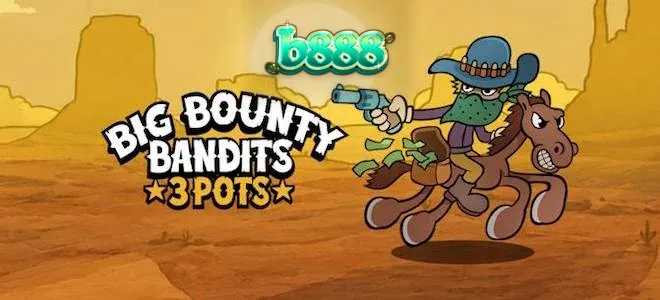 Cena animada de Velho Oeste no slot Big Bounty Bandits: 3 Pots